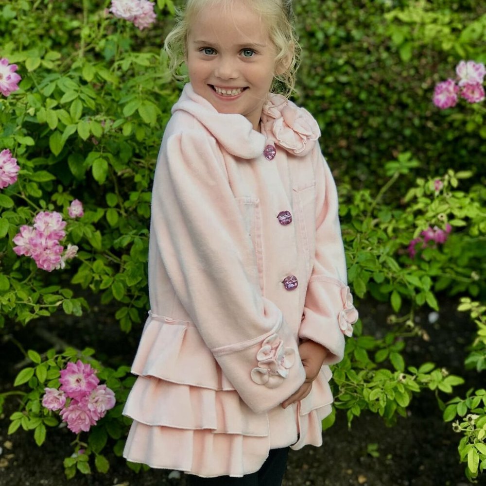Isobella & Chloe Pink Long Sleeves Coat size 4